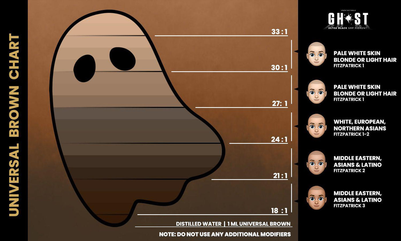 Ghost Universal Brown SMP Pigment - Pigments - Pro Smp Supplies Inc